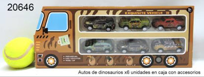 Imagen de AUTOS X 6 DINOS EN CAJA CON ACCESORIOS 11.23